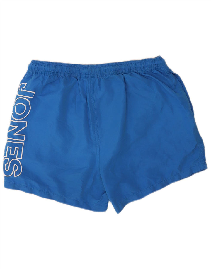 Pantaloni scurți de înot grafic pentru bărbați Jack & Jones XL, poliester albastru