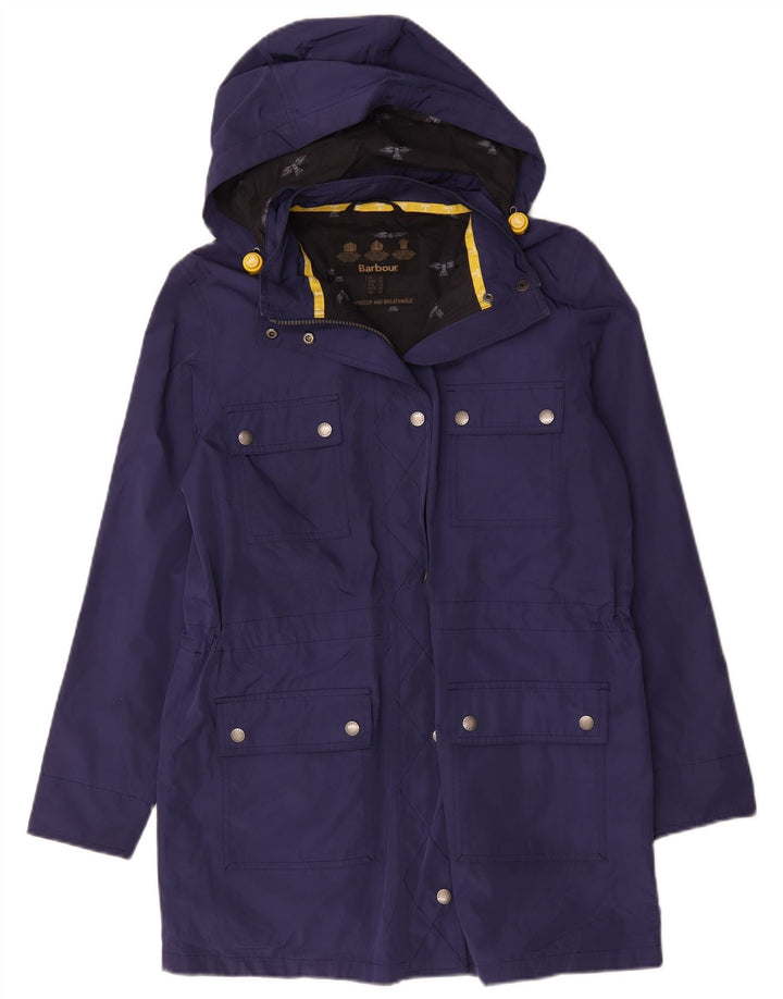 Jachetă de vânt cu glugă Barbour pentru femei UK 12 Medium Bleumarin