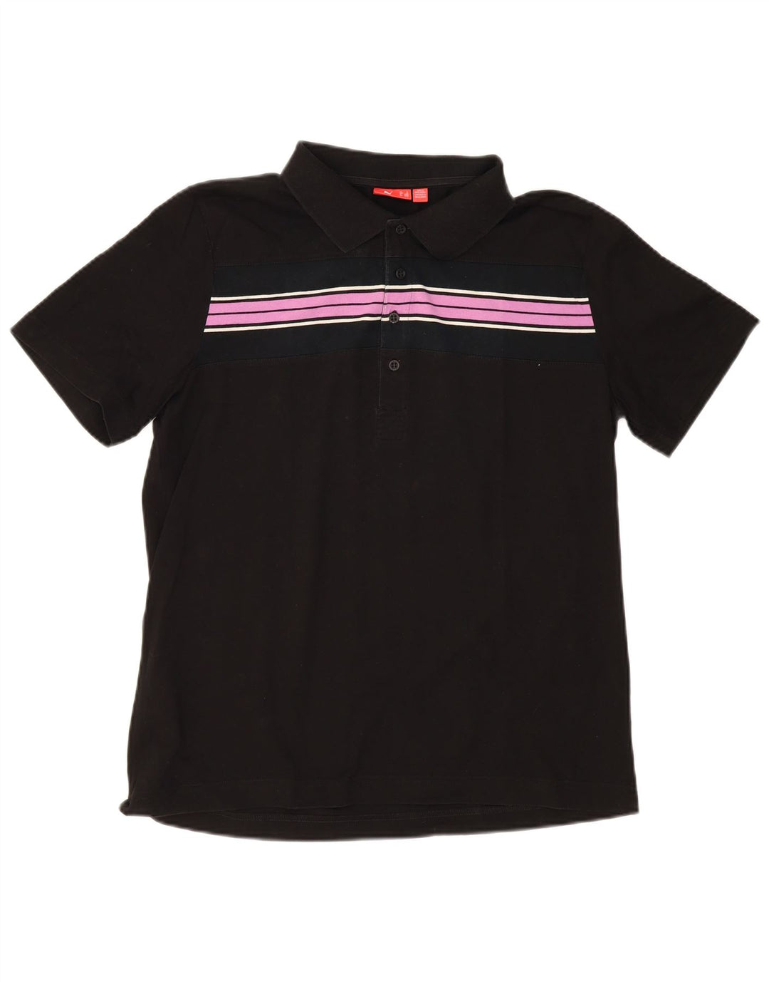 Tricou polo Puma pentru bărbați, mare, negru, bumbac