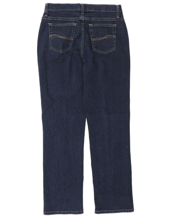 Blugi drepti pentru femei Lee US 8 Medium W28 L30 Bumbac bleumarin