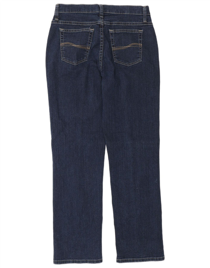 Blugi drepti pentru femei Lee US 8 Medium W28 L30 Bumbac bleumarin