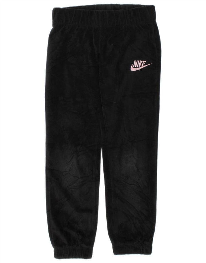 Pantaloni de trening din catifea NIKE pentru fete Pantaloni de jogging 4-5 ani mici negru