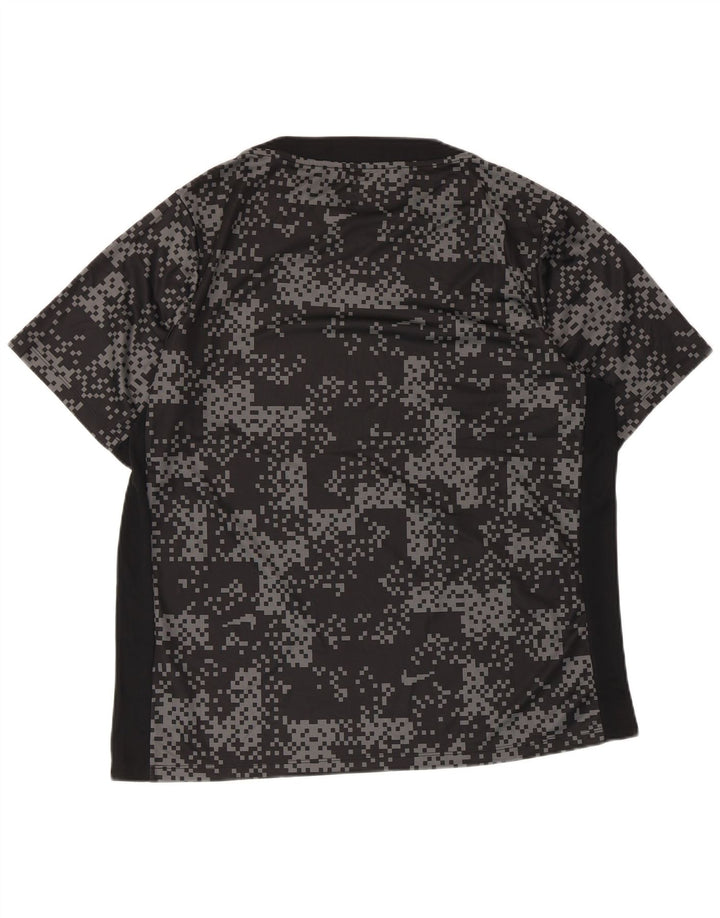 Tricou pentru bărbați Nike Dri Fit Slim Top XL Poliester geometric negru