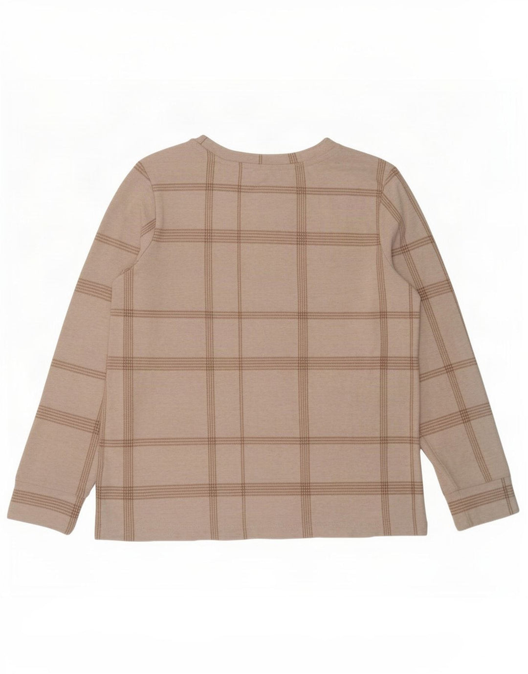 Top pentru femei Marks & Spencer cu mânecă lungă UK 12 Medium Off White Check