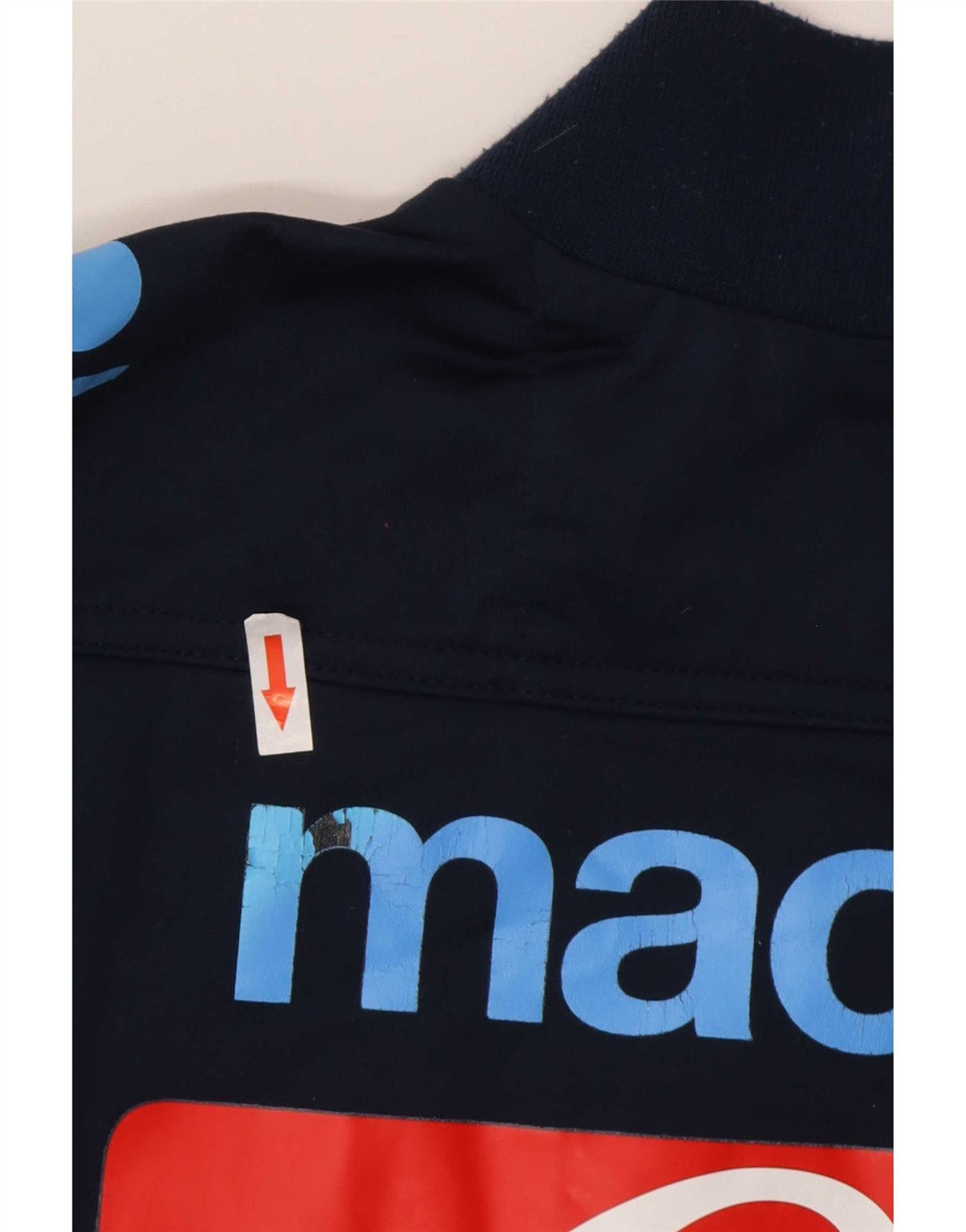 Trening cu pulover grafic Macron pentru bărbați Top mare, bleumarin, color block