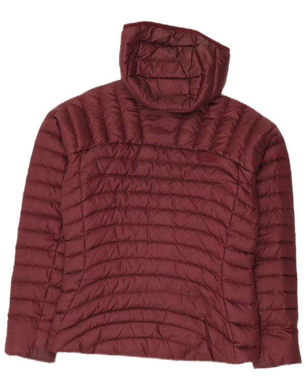 Jachetă căptușită cu glugă The North Face pentru femei UK 10 Small Burgundy Nylon
