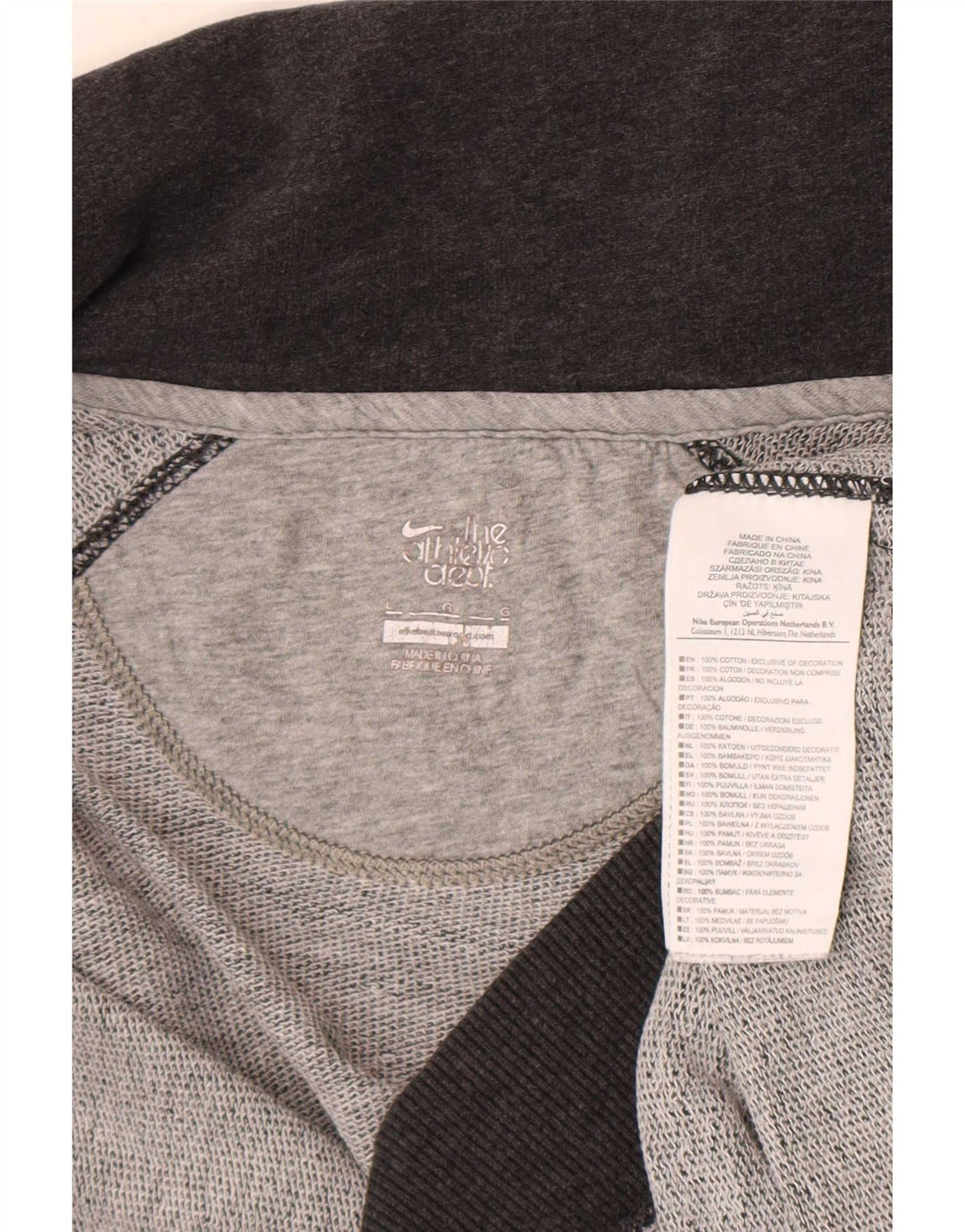 Jachetă de trening pentru femei Nike UK 16, mare, gri bumbac