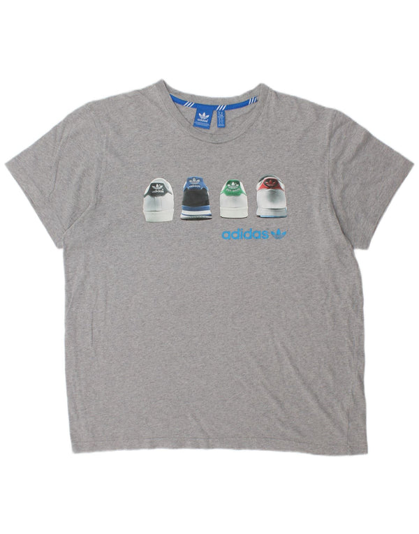 Tricou grafic pentru bărbați ADIDAS Top XL gri