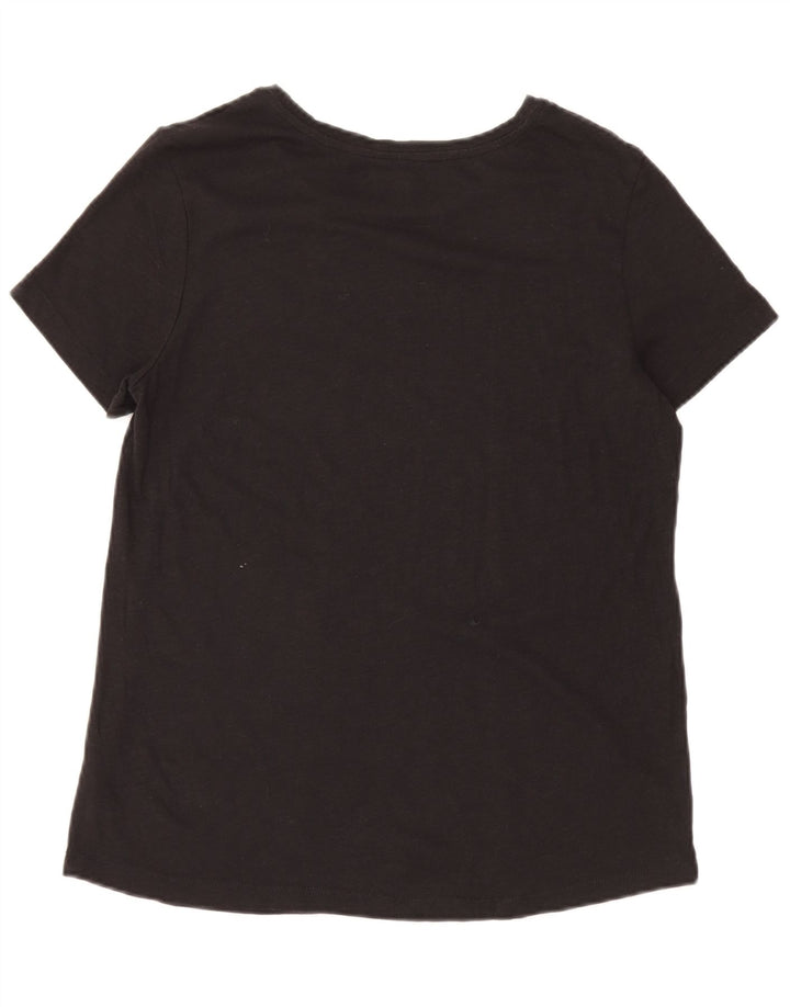 Tricou pentru femei Eddie Bauer Top UK 14, mare, negru, bumbac
