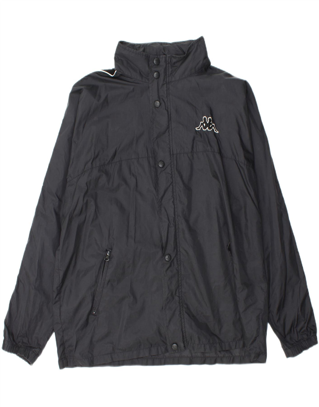 Jachetă Windbreaker pentru bărbați cu grafică KAPPA UK 42 XL Nylon negru