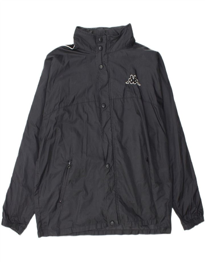 Jachetă Windbreaker pentru bărbați cu grafică KAPPA UK 42 XL Nylon negru