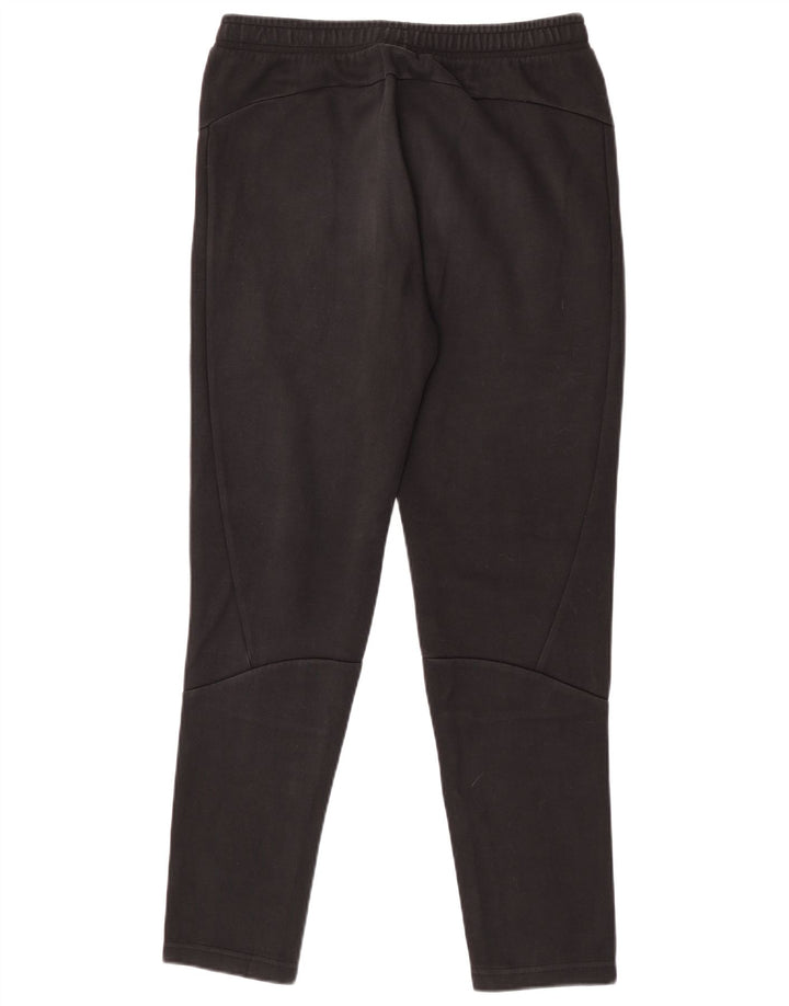Pantaloni de trening Puma pentru bărbați, bumbac mediu negru