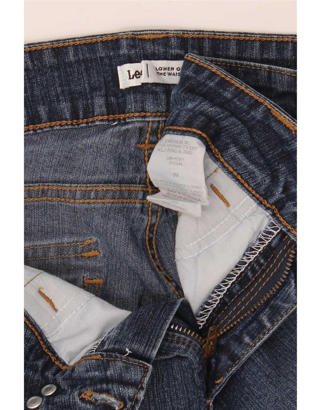 Pantaloni scurți din blugi pentru femei Lee US 6 Medium W28 Bumbac albastru