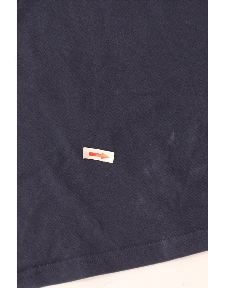 Tricou Superdry pentru bărbați Top mediu din bumbac bleumarin