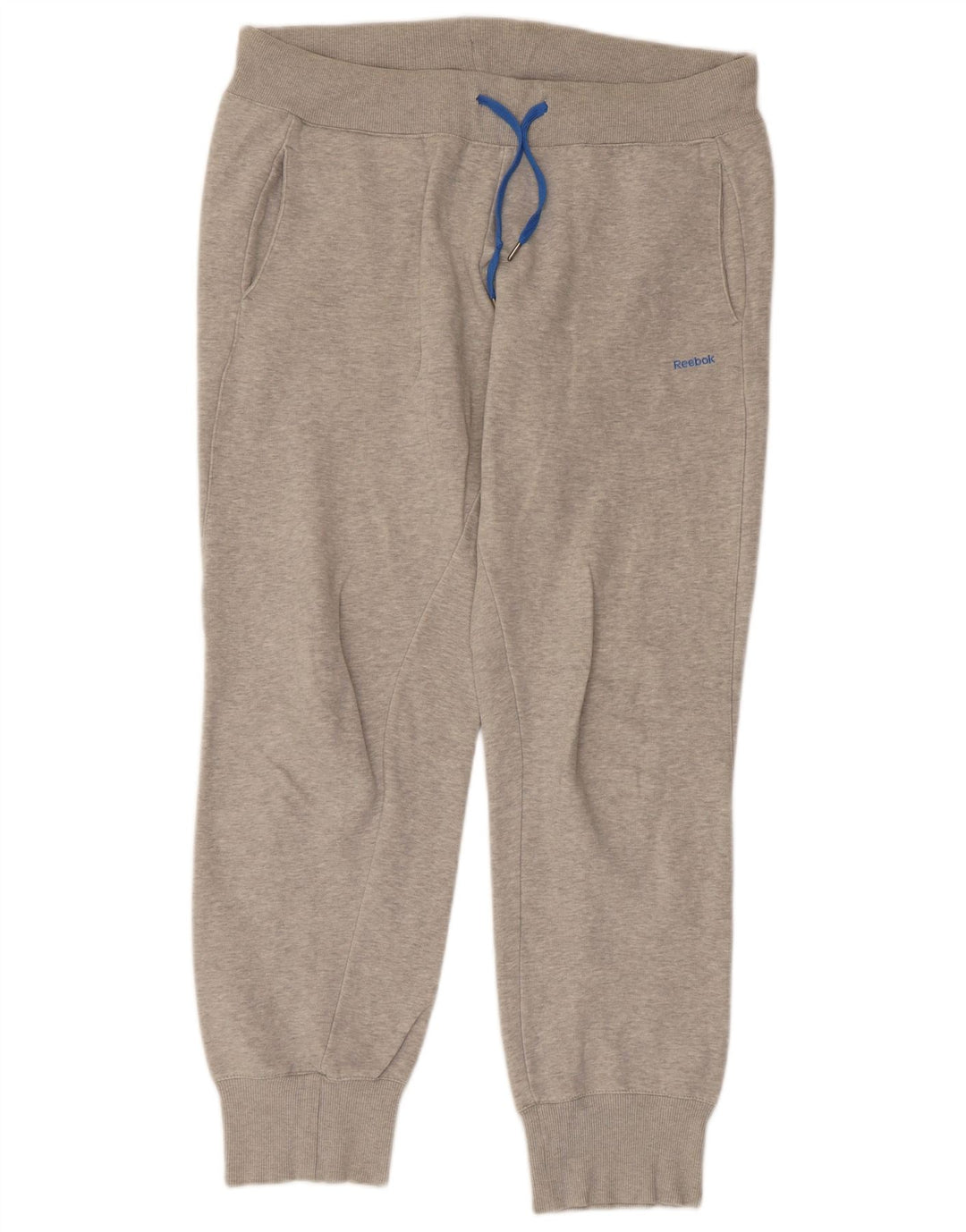 REEBOK Pantaloni de trening pentru bărbați Joggeri mari, gri bumbac