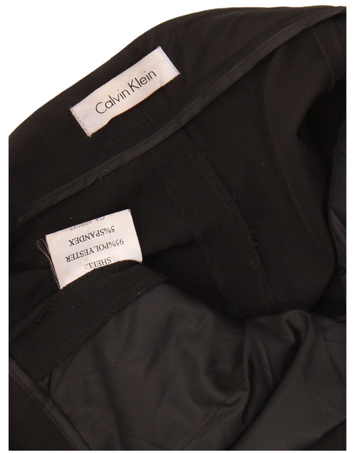 CALVIN KLEIN Pantaloni drepți pentru femei L28 L30 Poliester negru