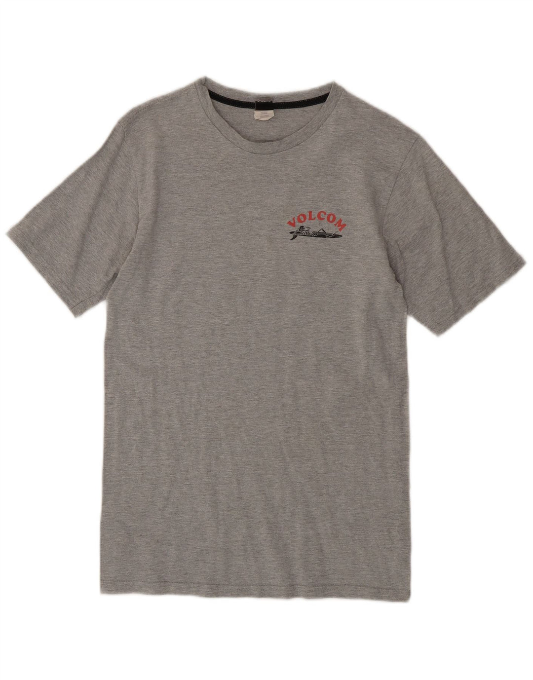 Tricou grafic pentru bărbați Volcom Top mic, gri, bumbac