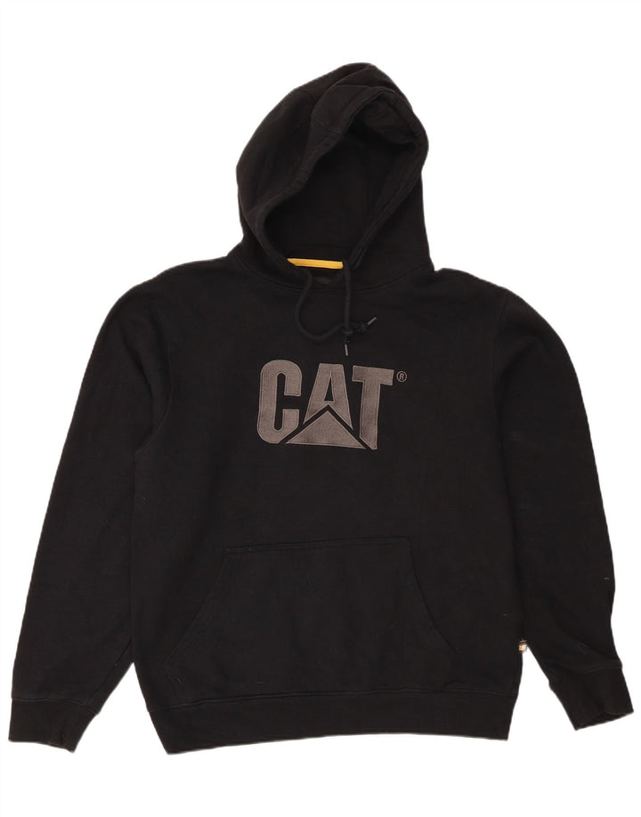 CAT Pulover grafic pentru bărbați, bumbac mare, negru