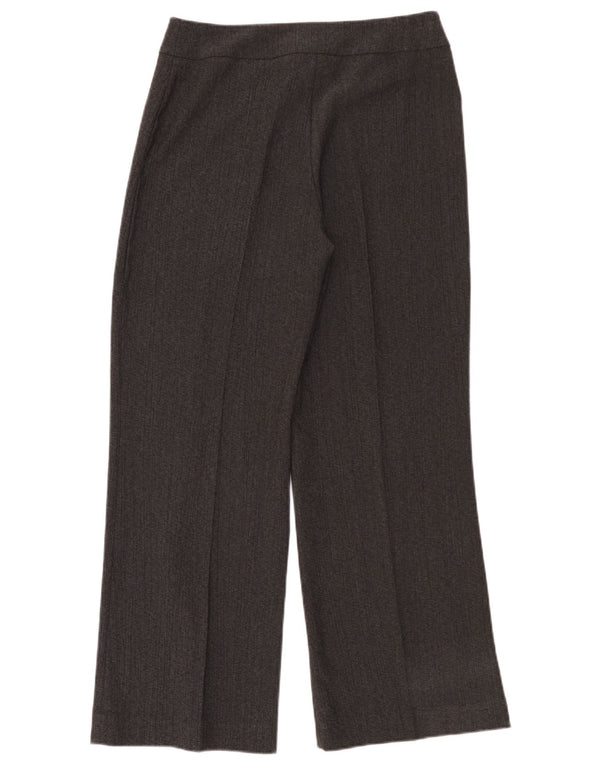 Via Veneto Pantaloni casual pentru femei cu talie înaltă UK 12 Medium W30 L30 Gri