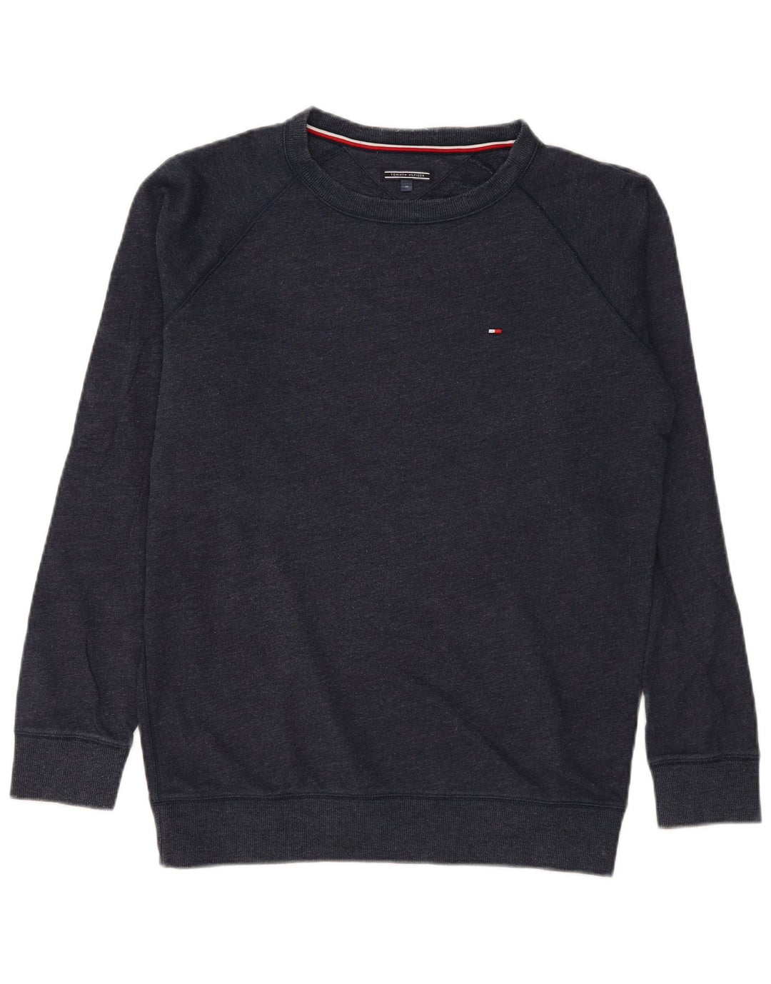 Hanorac pentru bărbați Tommy Hilfiger, cu tăiere obișnuită, pulover mediu din bumbac bleumarin