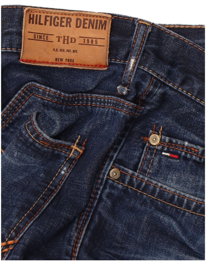 Blugi drepți distressed pentru bărbați Tommy Hilfiger W31 L36 albastru