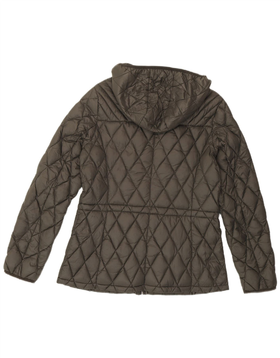 Jachetă căptușită cu glugă pentru femei MICHAEL KORS UK 14, nailon gri mediu