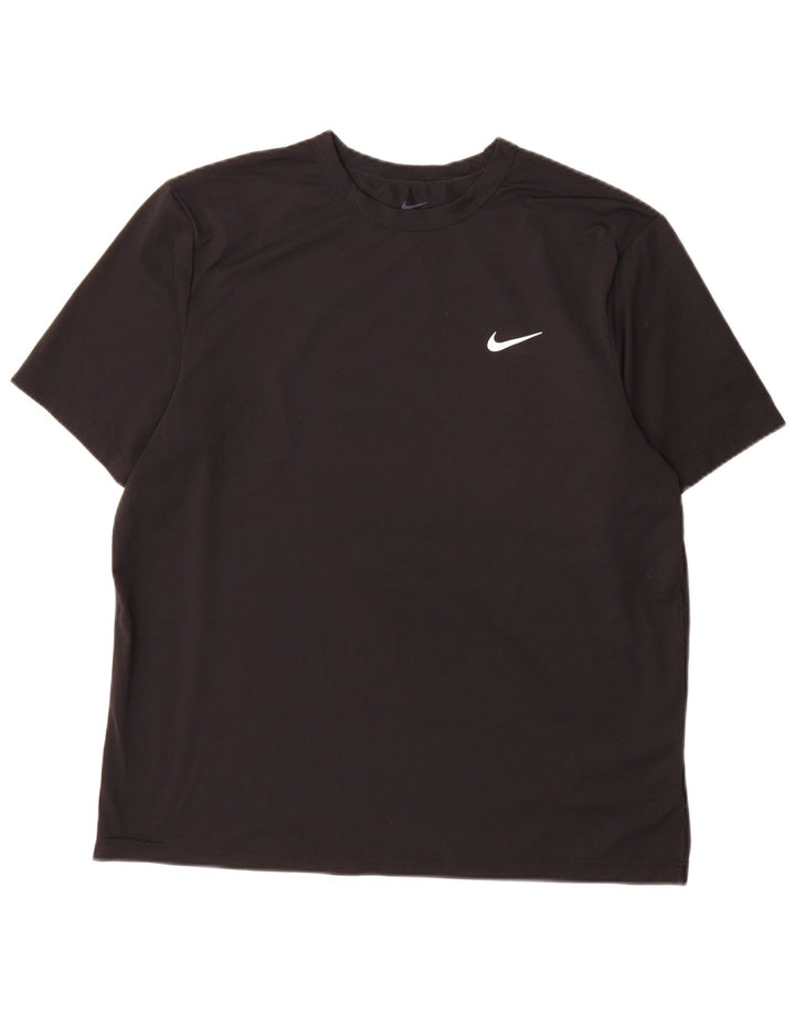 Tricou Nike Dri Fit pentru bărbați Top mare din poliester negru