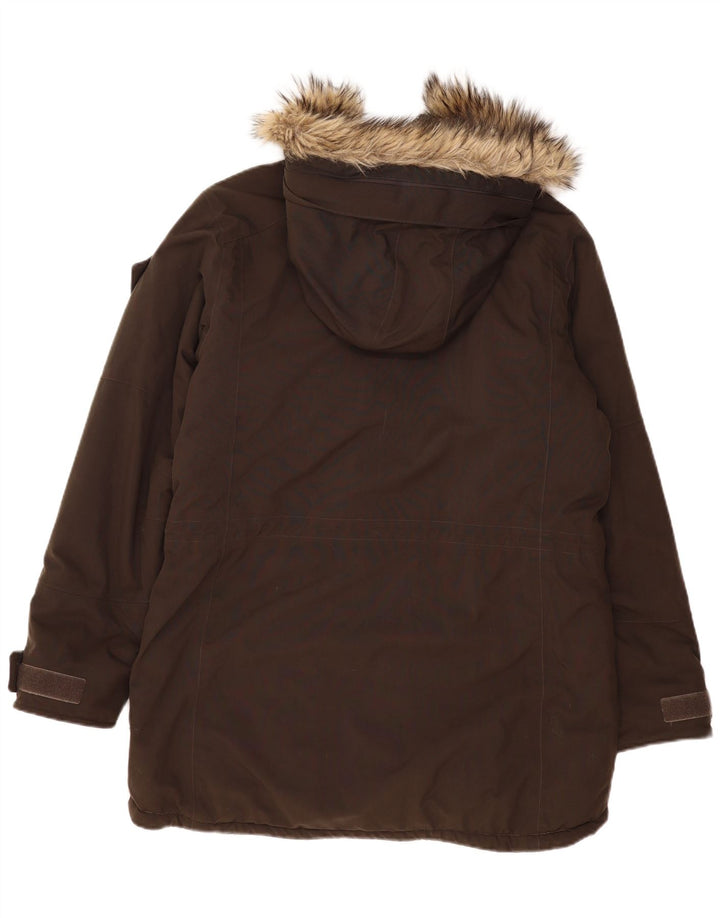 FJALL RAVEN Jachetă Parka cu glugă pentru femei UK 16 Large Khaki