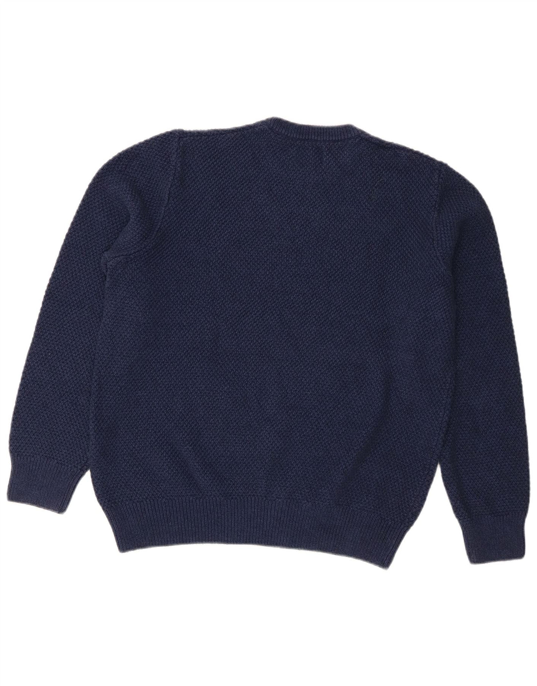 Pulover Superdry pentru bărbați, cu gât crew, bumbac mare, albastru bleumarin