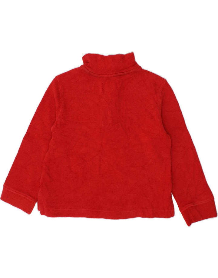 CHAPS Boys Zip Neck Jumper Sweater 2-3 Years Red Cotton Vintage Chaps and Second-Hand Chaps from Messina Hembry 