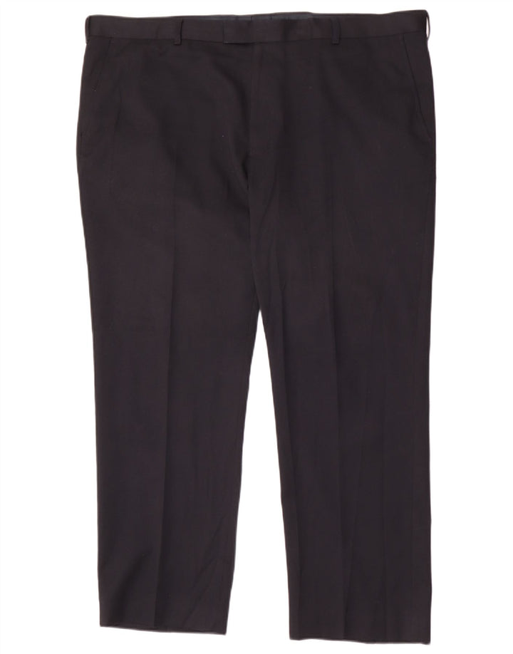 Marks & Spencer Pantaloni de costum obișnuiți drept bărbați L42 L29 bleumarin