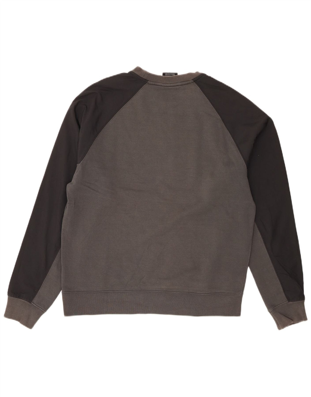 Pulover Nike pentru bărbați cu grafică, bumbac color bloc, gri mediu