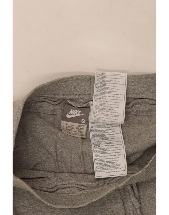 Pantaloni scurti sport NIKE pentru femei UK 8/10, bumbac gri mic