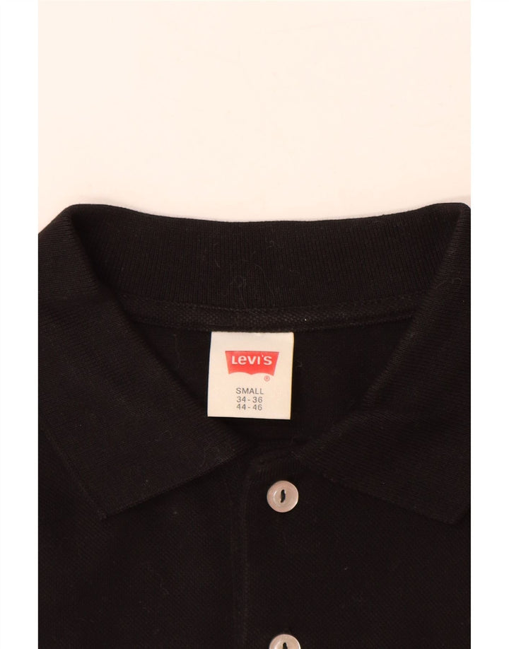 Tricou polo LEVI'S pentru bărbați, bumbac negru mic