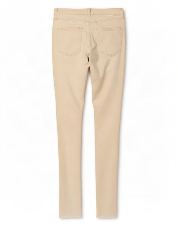Blugi skinny învechiți Jamie pentru femei Topshop L30 L29 bumbac alb