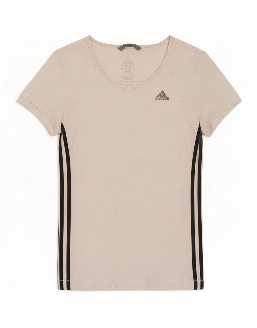 Tricou Adidas Climalite pentru femei Top UK 12 Poliester alb mediu