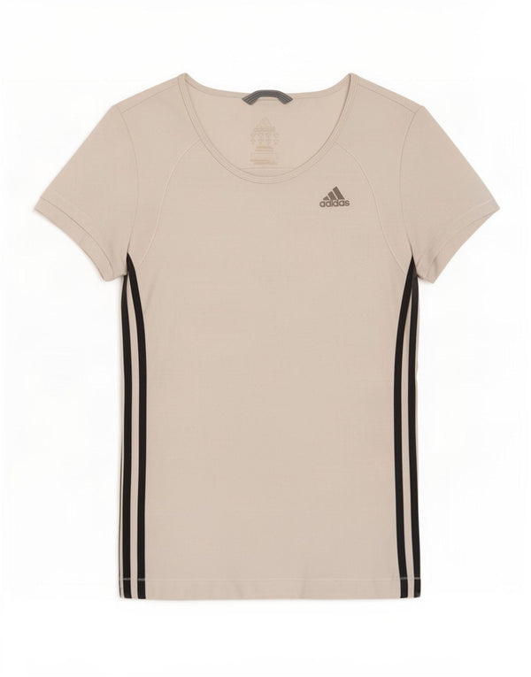 Tricou Adidas Climalite pentru femei Top UK 12 Poliester alb mediu