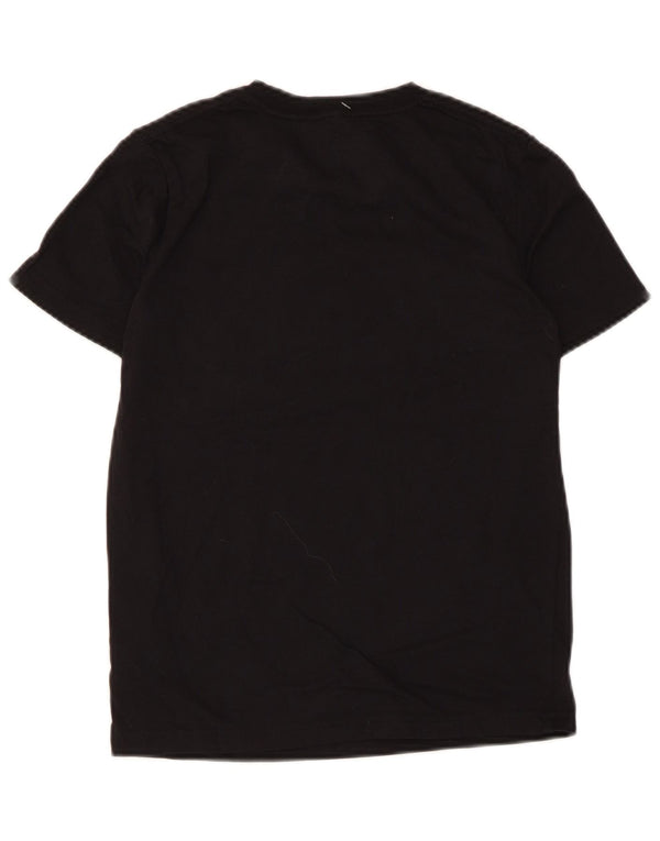 Tricou grafic Hurley Boys Top 10-11 ani bumbac negru