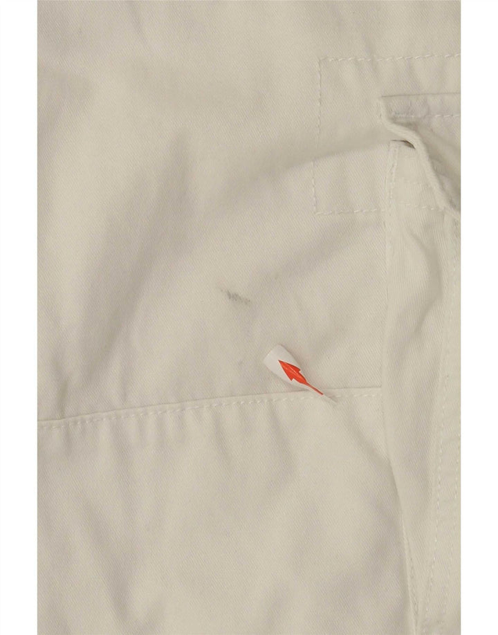 Pantaloni scurti cargo vintage pentru bărbați XL W38 alb