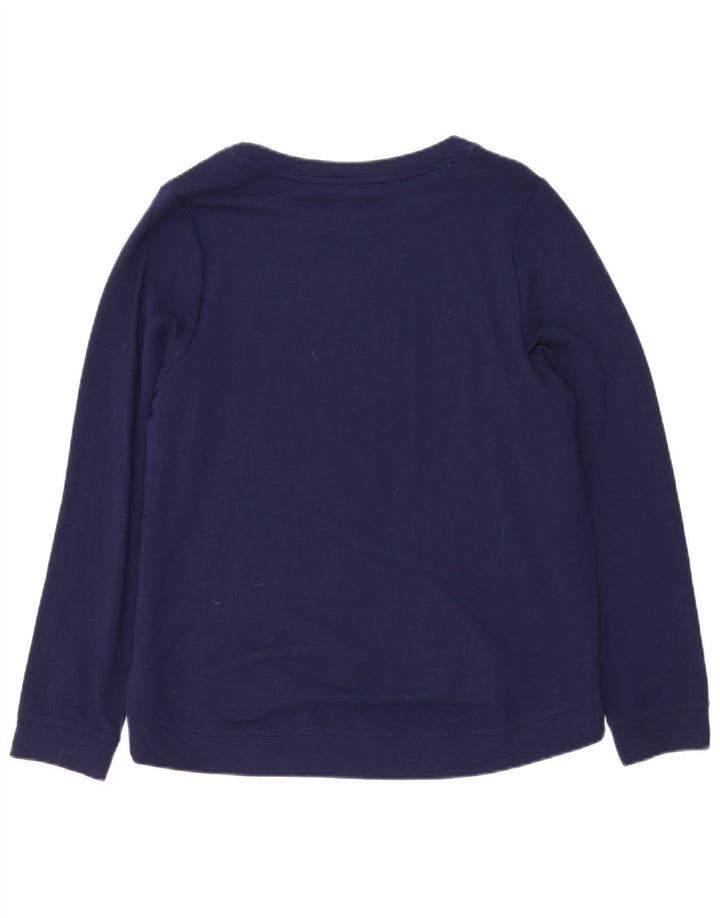 Pulover cu grafic pentru femei Oasis UK 14 Medium Bluemarin Blue Viscose