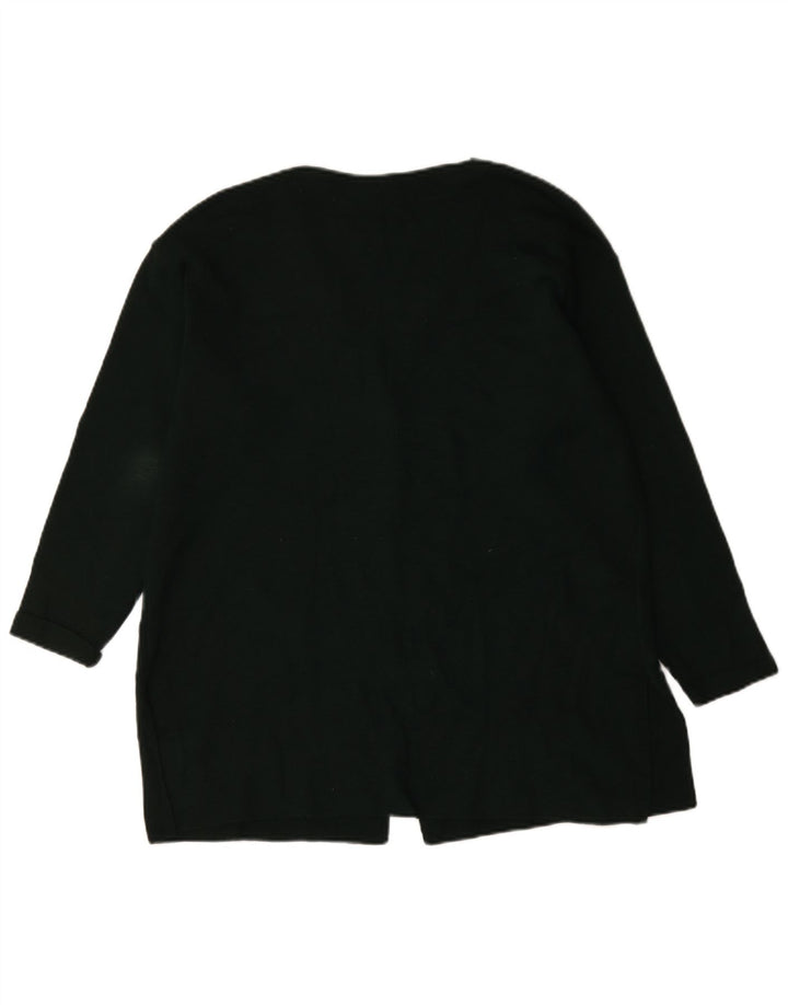 Pulover cardigan supradimensionat pentru femei Marks & Spencer UK 12 Lână verde medie