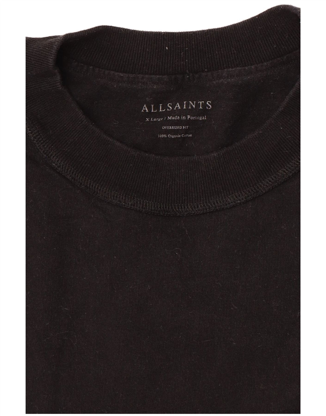 Tricou pentru bărbați All Saints Top XL Bumbac negru