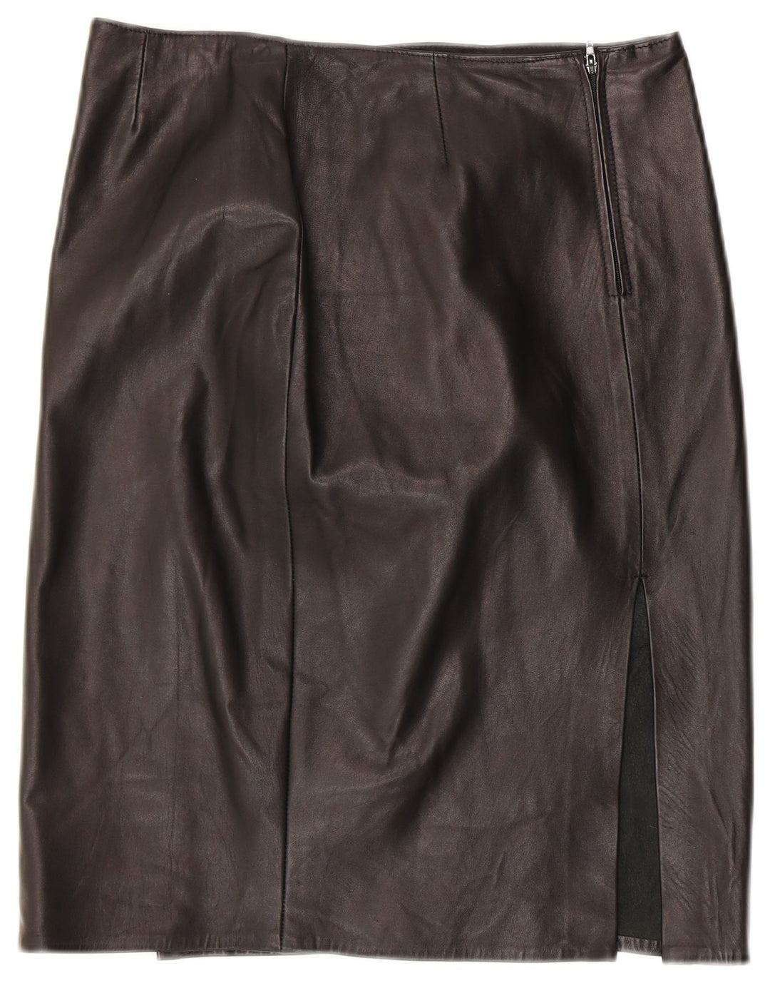 Fusta din piele vintage pentru femei IT 46 Large W30 Piele neagră