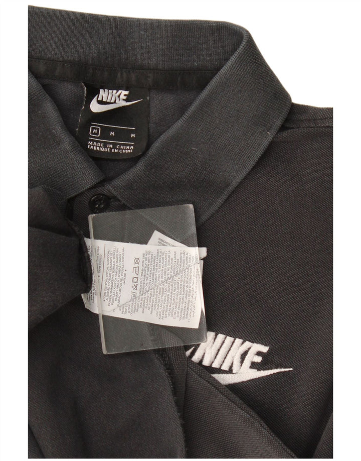Tricou polo Nike pentru bărbați, bumbac mediu negru