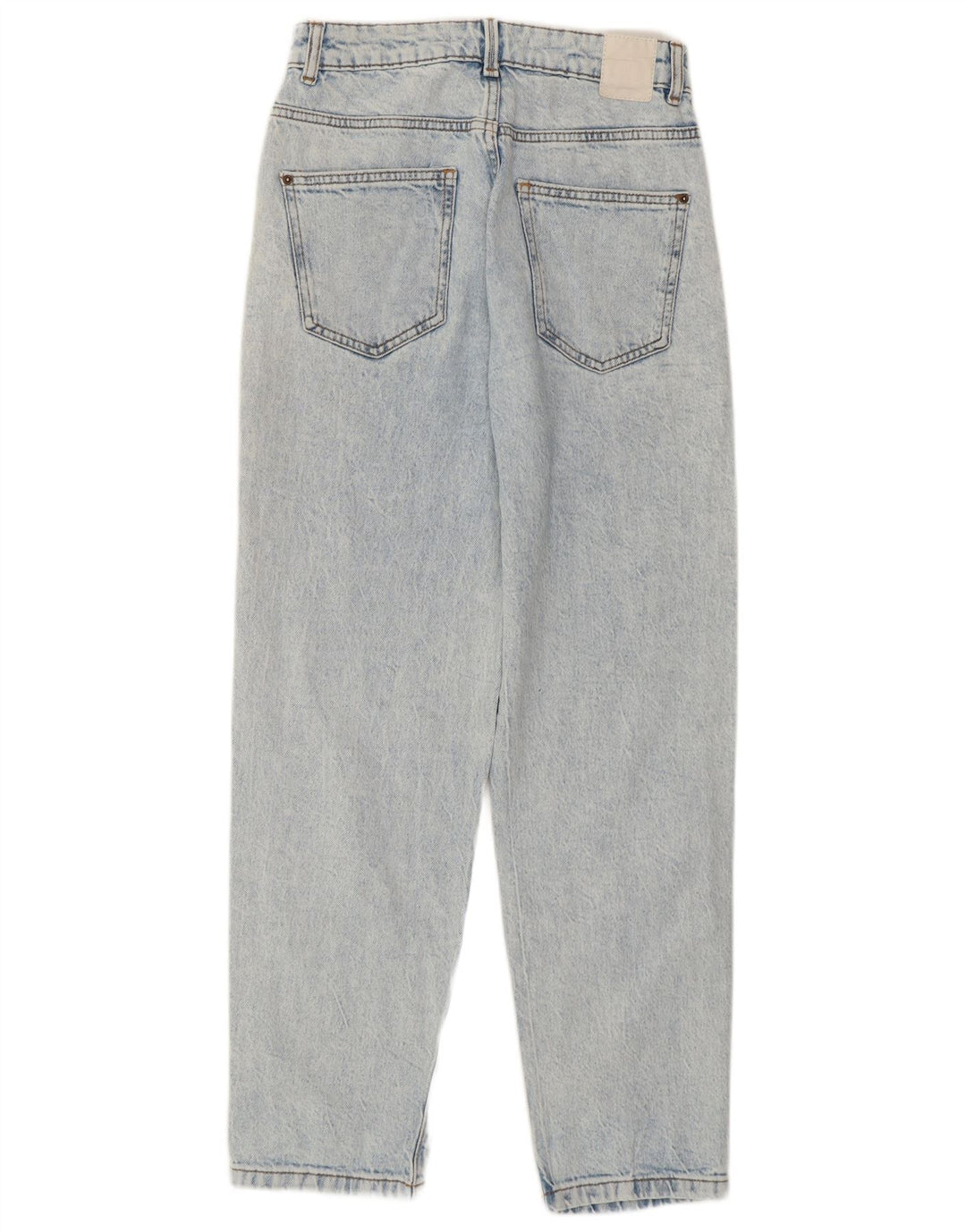 Blugi de damă Zara cu talie înaltă învechiți EU 36 XS L26 L27 Bumbac albastru