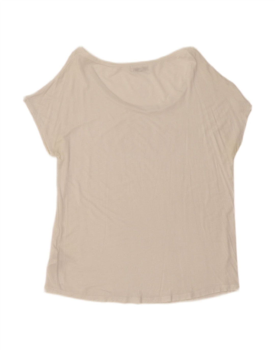 GUESS Womens Graphic T-Shirt Top UK 14 Medium White Viscose