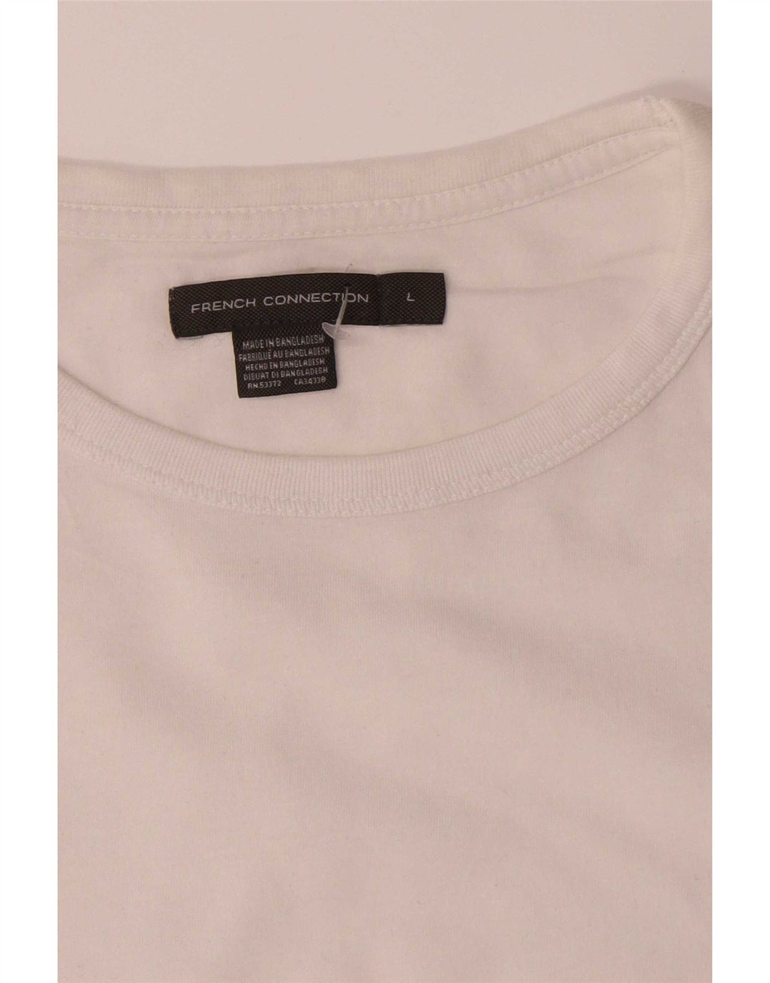 Tricou pentru bărbați French Connection Top mare din bumbac alb