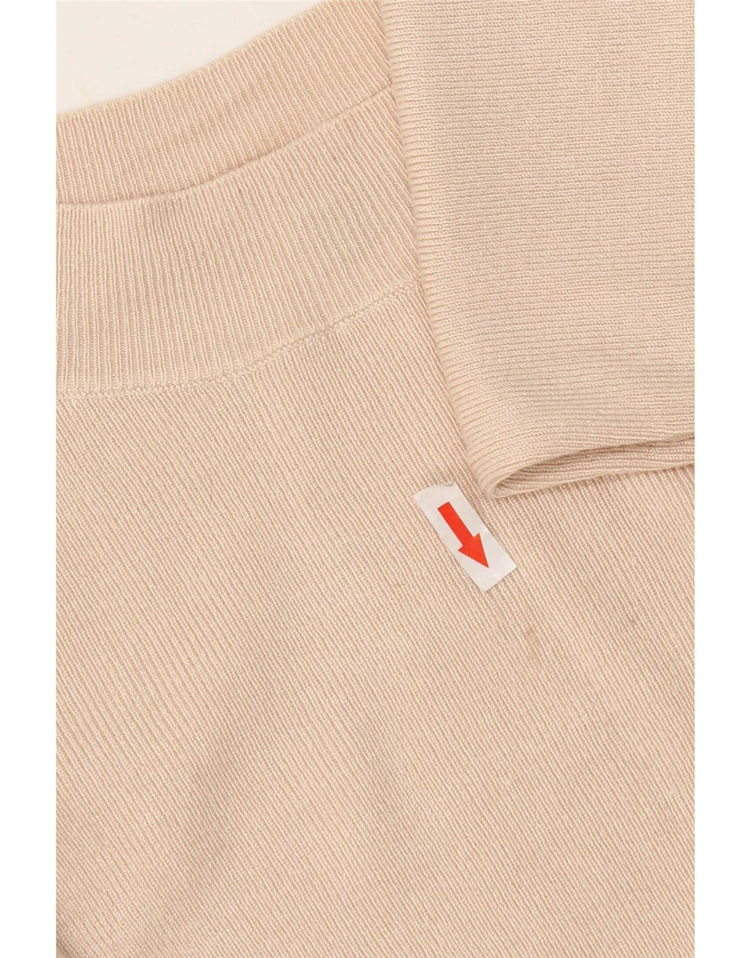 Crop Top pentru femei Oasis mânecă 3/4 UK 12 Medium Bej Viscoză