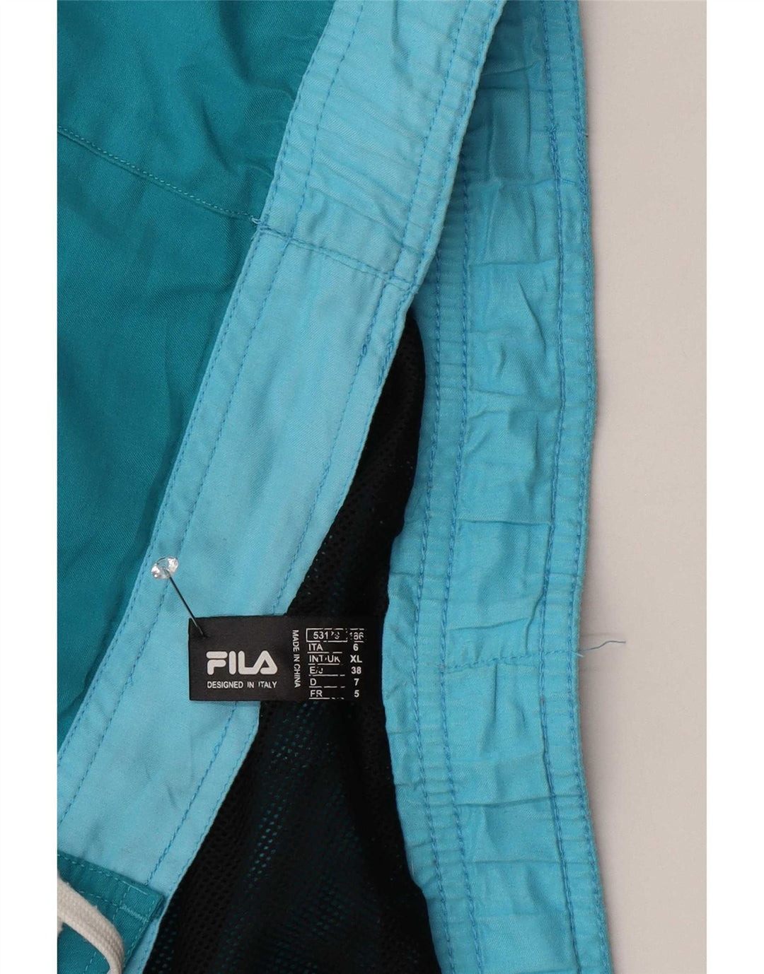 Pantaloni scurți de înot Fila pentru bărbați XL, albastru, poliester color bloc