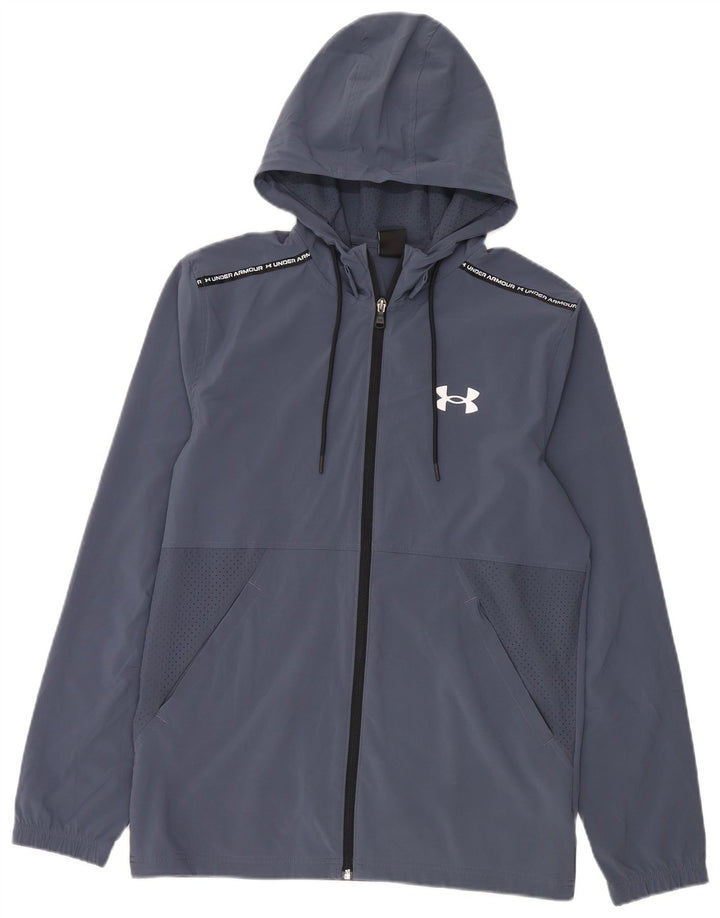 Pulover Under Armour pentru bărbați, cu fermoar, poliester, albastru, mediu